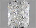 Natural Diamond 0.52 Carats, Radiant with  Cut, E Color, VS2 Clarity and Certified by GIA