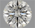 Natural Diamond 1.01 Carats, Round with Excellent Cut, J Color, I1 Clarity and Certified by GIA