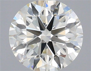 Picture of Natural Diamond 0.65 Carats, Round with Excellent Cut, I Color, VVS2 Clarity and Certified by IGI
