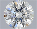 Natural Diamond 0.70 Carats, Round with Excellent Cut, H Color, SI2 Clarity and Certified by IGI