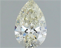 Natural Diamond 1.00 Carats, Pear with  Cut, K Color, VS2 Clarity and Certified by IGI