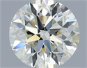Natural Diamond 0.70 Carats, Round with Very Good Cut, J Color, VS2 Clarity and Certified by IGI