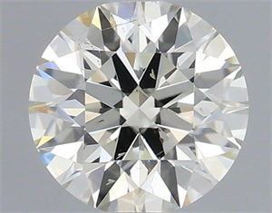 Picture of Natural Diamond 0.71 Carats, Round with Excellent Cut, J Color, SI2 Clarity and Certified by IGI