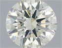 Natural Diamond 0.72 Carats, Round with Excellent Cut, J Color, VVS2 Clarity and Certified by IGI