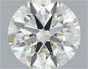 Natural Diamond 0.70 Carats, Round with Excellent Cut, J Color, VS1 Clarity and Certified by IGI