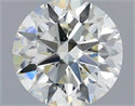 Natural Diamond 0.70 Carats, Round with Excellent Cut, J Color, VS2 Clarity and Certified by IGI