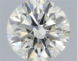 Picture of Natural Diamond 0.70 Carats, Round with Excellent Cut, K Color, SI1 Clarity and Certified by IGI