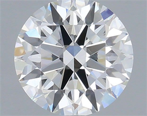 Picture of Natural Diamond 0.54 Carats, Round with Excellent Cut, G Color, VVS2 Clarity and Certified by IGI