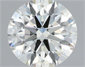 Natural Diamond 1.08 Carats, Round with Excellent Cut, J Color, VS2 Clarity and Certified by IGI