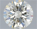 Natural Diamond 1.03 Carats, Round with Excellent Cut, J Color, VS2 Clarity and Certified by IGI
