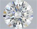 Natural Diamond 0.50 Carats, Round with Excellent Cut, I Color, VS2 Clarity and Certified by IGI