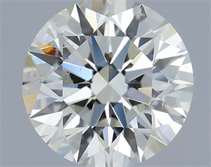 Picture of Natural Diamond 0.70 Carats, Round with Excellent Cut, I Color, SI2 Clarity and Certified by IGI