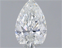 Natural Diamond 0.53 Carats, Pear with  Cut, E Color, VVS2 Clarity and Certified by IGI