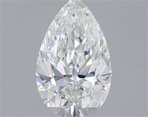 Picture of Natural Diamond 0.53 Carats, Pear with  Cut, E Color, VVS2 Clarity and Certified by IGI