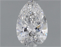 Natural Diamond 0.51 Carats, Pear with  Cut, E Color, SI2 Clarity and Certified by GIA
