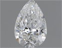 Diamante Natural 0.50 quilates, De pera , Color F, claridad I1 y certificado GIA