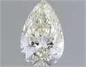 Natural Diamond 0.57 Carats, Pear with  Cut, L Color, VVS1 Clarity and Certified by GIA
