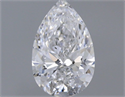 Natural Diamond 0.40 Carats, Pear with  Cut, D Color, SI1 Clarity and Certified by GIA