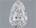 Natural Diamond 0.41 Carats, Pear with  Cut, F Color, VS2 Clarity and Certified by GIA