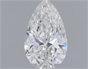 Diamante Natural 0.40 quilates, De pera , Color F, claridad VS2 y certificado GIA