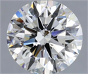 Natural Diamond 1.01 Carats, Round with Excellent Cut, I Color, SI1 Clarity and Certified by GIA