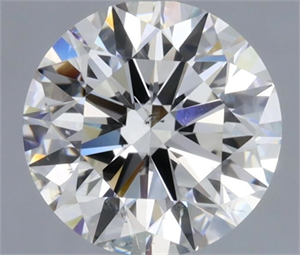 Picture of Natural Diamond 1.01 Carats, Round with Excellent Cut, I Color, SI1 Clarity and Certified by GIA