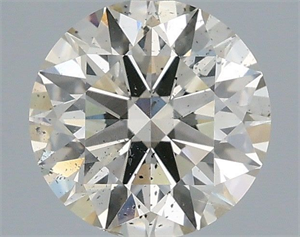 Picture of Natural Diamond 0.81 Carats, Round with Excellent Cut, K Color, SI2 Clarity and Certified by IGI