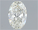 Natural Diamond 0.40 Carats, Oval with  Cut, I Color, VS2 Clarity and Certified by GIA