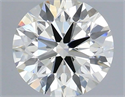 Natural Diamond 0.59 Carats, Round with Excellent Cut, I Color, VS2 Clarity and Certified by IGI