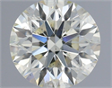 Natural Diamond 0.83 Carats, Round with Excellent Cut, K Color, SI1 Clarity and Certified by IGI