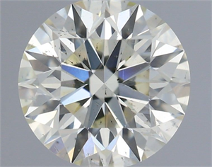 Picture of Natural Diamond 0.83 Carats, Round with Excellent Cut, K Color, SI1 Clarity and Certified by IGI