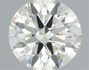 Picture of Natural Diamond 0.84 Carats, Round with Excellent Cut, K Color, SI1 Clarity and Certified by IGI