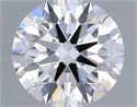 Lab Grown Diamond 0.83 Carats, Round with Ideal Cut, D Color, VVS2 Clarity and Certified by IGI