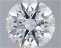 Lab Grown Diamond 2.60 Carats, Round with Ideal Cut, F Color, VVS2 Clarity and Certified by IGI