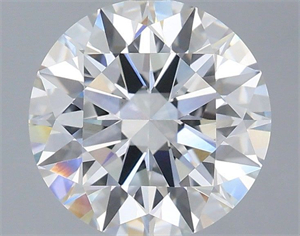 Picture of Lab Grown Diamond 2.60 Carats, Round with Ideal Cut, F Color, VVS2 Clarity and Certified by IGI