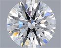 Lab Grown Diamond 1.02 Carats, Round with Ideal Cut, F Color, VVS2 Clarity and Certified by IGI