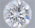 Lab Grown Diamond 1.03 Carats, Round with Ideal Cut, D Color, VVS1 Clarity and Certified by IGI