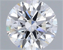 Del inventario de diamantes de laboratorio, 0.87 quilates, Redondo , Color F, claridad VVS2 y certificado IGI