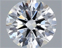 Lab Grown Diamond 0.83 Carats, Round with Ideal Cut, D Color, VVS2 Clarity and Certified by IGI