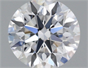 Lab Grown Diamond 1.22 Carats, Round with Excellent Cut, D Color, VVS2 Clarity and Certified by IGI