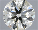 Natural Diamond 0.50 Carats, Round with Excellent Cut, I Color, I1 Clarity and Certified by IGI