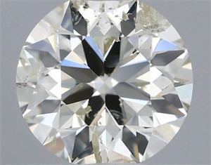 Picture of Natural Diamond 0.50 Carats, Round with Excellent Cut, I Color, I1 Clarity and Certified by IGI
