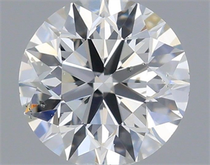 Picture of Natural Diamond 0.40 Carats, Round with Excellent Cut, E Color, SI1 Clarity and Certified by IGI