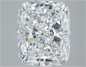 Natural Diamond 4.05 Carats, Cushion with  Cut, D Color, VS1 Clarity and Certified by GIA