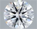 Lab Grown Diamond 1.21 Carats, Round with Ideal Cut, D Color, VS1 Clarity and Certified by IGI