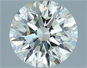 Natural Diamond 2.50 Carats, Round with Excellent Cut, J Color, VVS1 Clarity and Certified by IGI