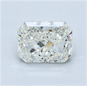 Natural Diamond 5.17 Carats, Radiant with  Cut, J Color, SI1 Clarity and Certified by GIA