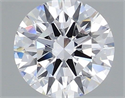 Lab Grown Diamond 1.25 Carats, Round with Ideal Cut, D Color, VS1 Clarity and Certified by IGI