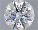 Lab Grown Diamond 1.04 Carats, Round with Ideal Cut, D Color, VVS2 Clarity and Certified by IGI
