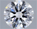 Lab Grown Diamond 1.00 Carats, Round with Excellent Cut, D Color, VVS2 Clarity and Certified by IGI